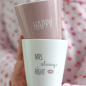 Preview: MUG HAPPY DUSTY ROSE